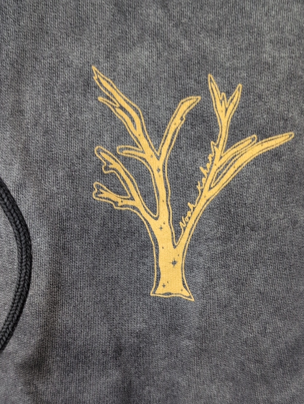 Official Noah Kahan Stick Season Vintage Black Mineral Wash Hoodie -Womens Large - Picture 2 of 7